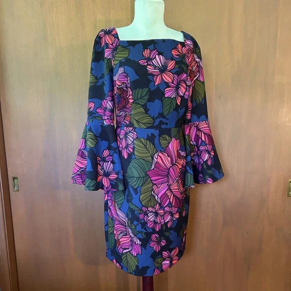 Trina Turk Multicolor Floral Dress - Picture 1 of 5